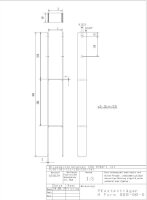 H-Anker feuerverzinkt 121 mm / 800 mm